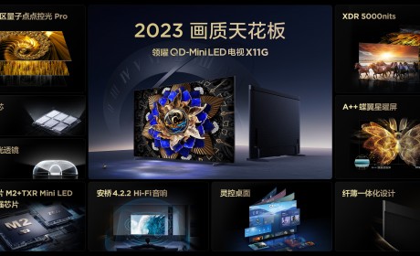 2023年画质天花板！TCL发布全球首台“双5000”QD-Mini LED电视 X11G